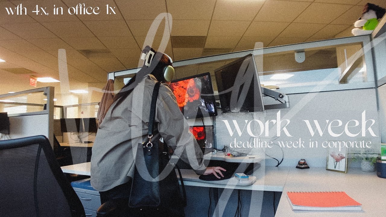 DEADLINE WORK WEEK: prioritizing myself during a stressful week in corporate, wfh 4x in office 1x!