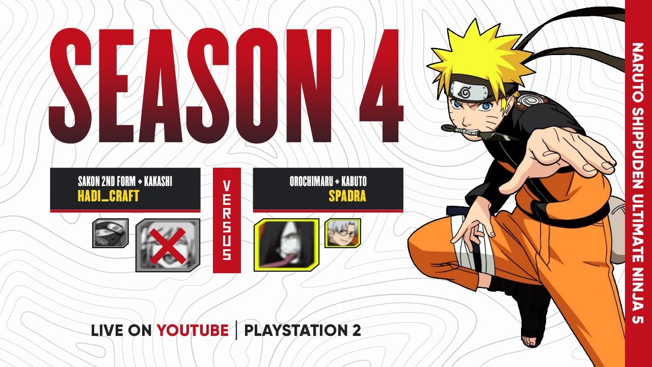 TOURNAMENT ONLINE | SEASON 4 - NARUTO SHIPPUDEN ULTIMATE NINJA 5 PS2