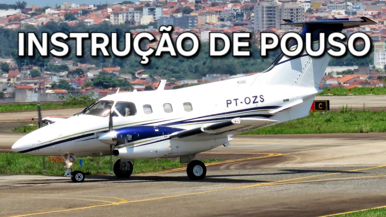 Instru&ccedil;&atilde;o de pouso no Embraer Xingu E121 em Sorocaba