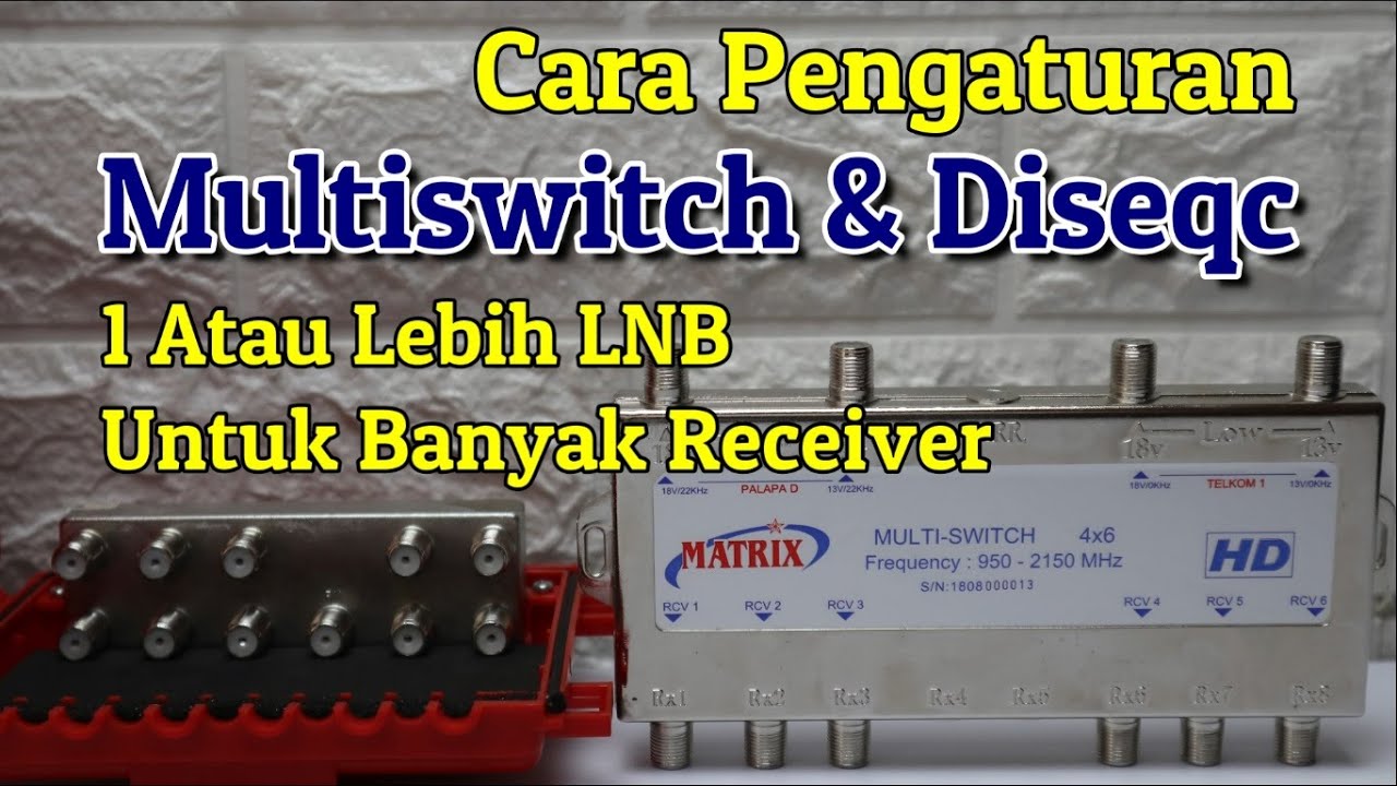 1 Atau Lebih LNB Untuk Banyak Receiver Rangkaian Berikut Pengaturan Multiswitch & Diseqc