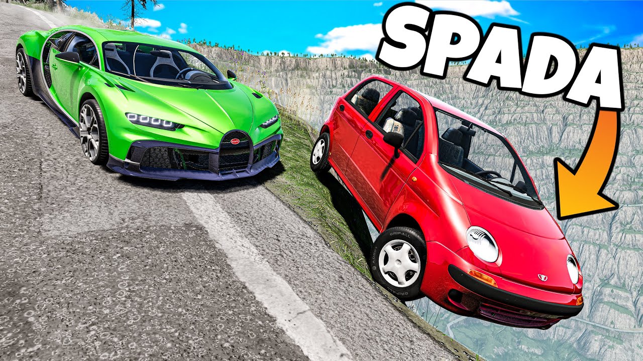❄️ SPADŁEM SAMOCHODEM Z KLIFU PRZEZ PUŁAPKI!? | BeamNG Drive |