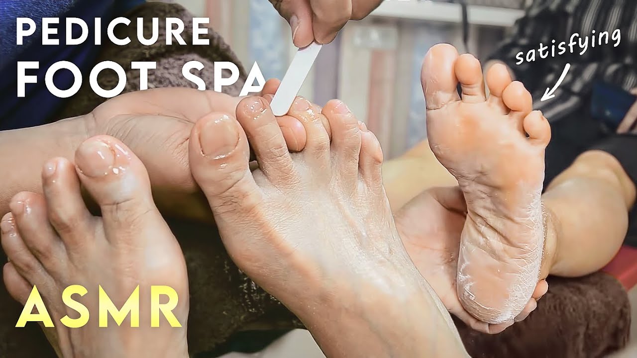 ASMR Pedicure | Intensive Foot Spa with Dead Skin Scrubbing