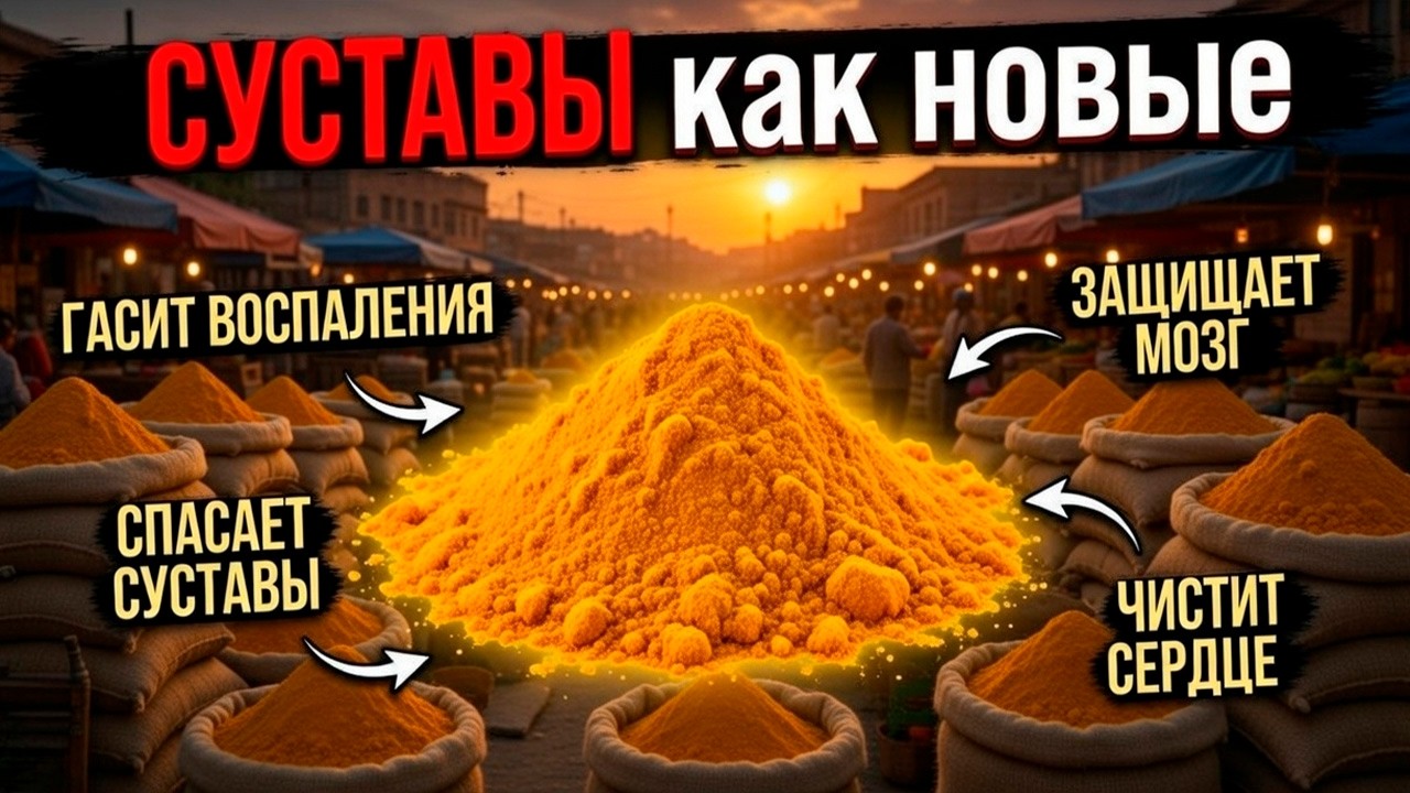 От артрита до рака, что лечит куркума #здоровье #питание