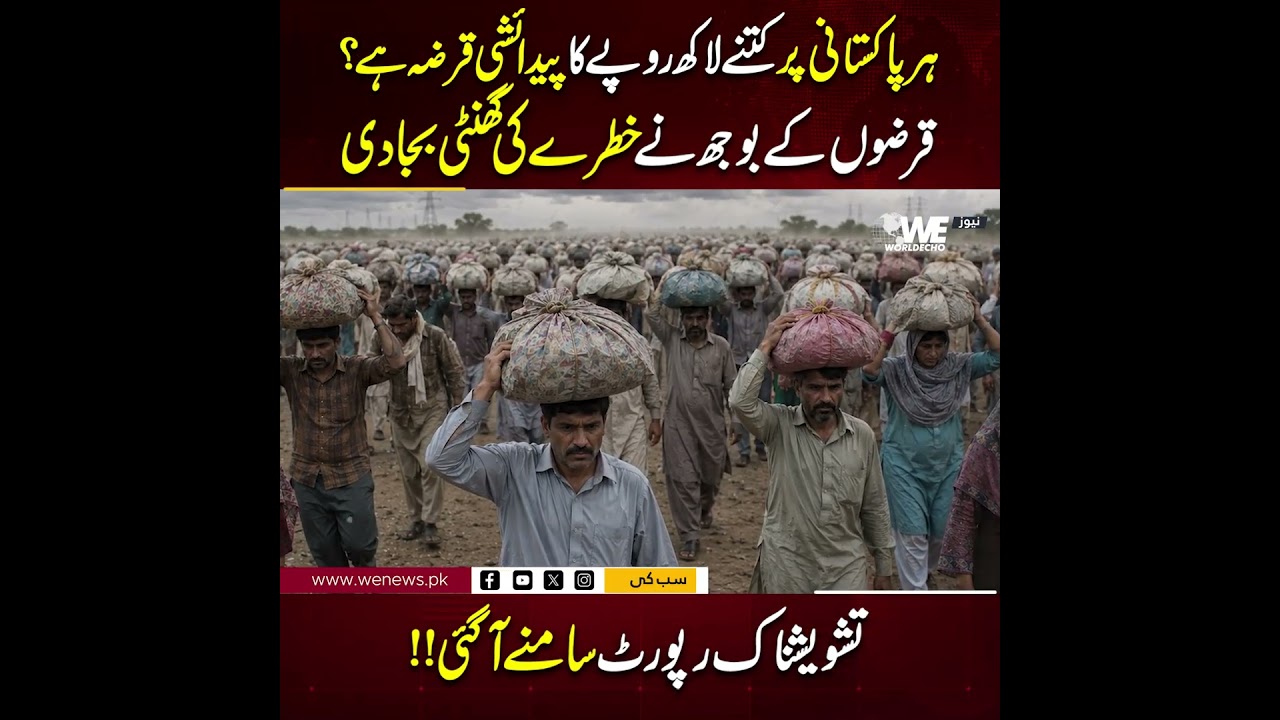 How many lakhs of rupees does every Pakistani have to pay for their birth?Debt burden raises alarm