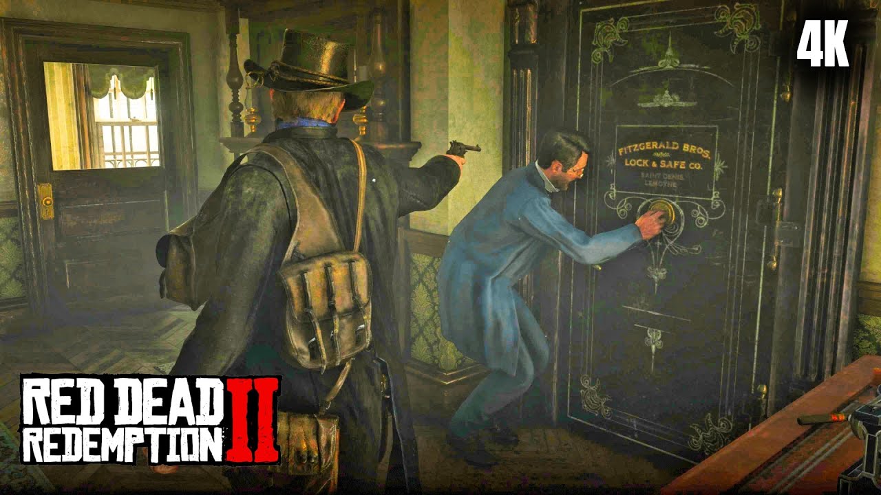Bank Robbery In Valentine - Red Dead Redemption 2 - PS5