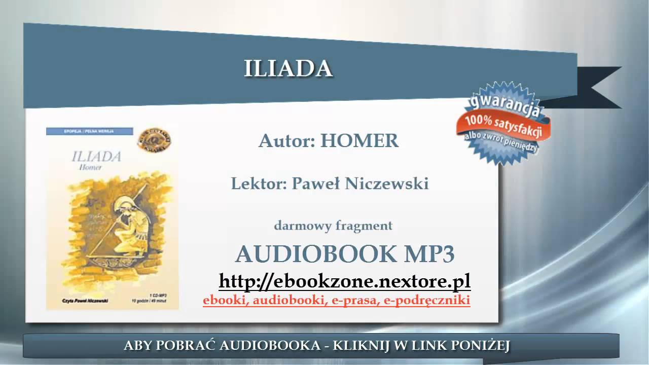 ILIADA - HOMER | audiobook mp3 | Lektura szkolna do słuchania