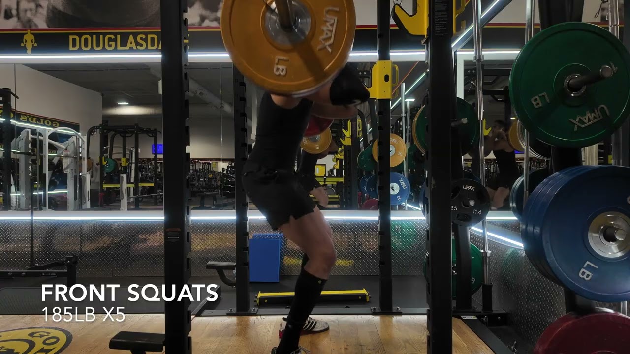 Week 30 day 2 front squats absolutely destroyed me
