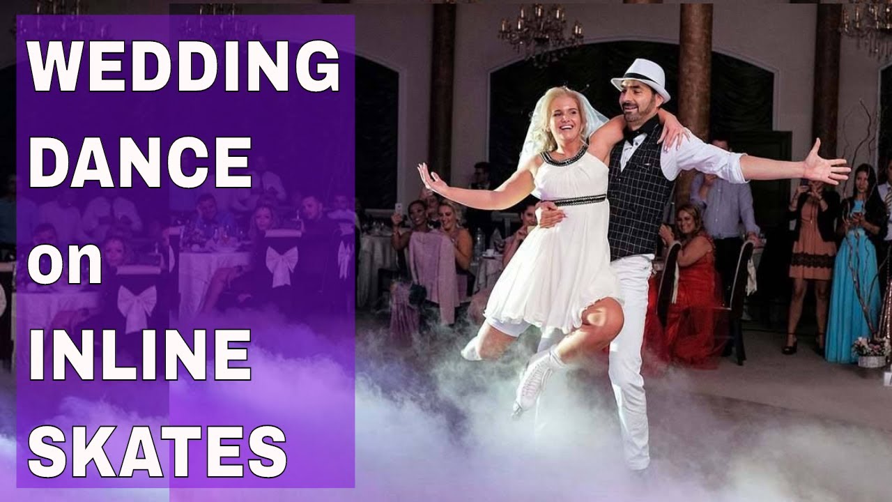 Wedding dance on inline skates