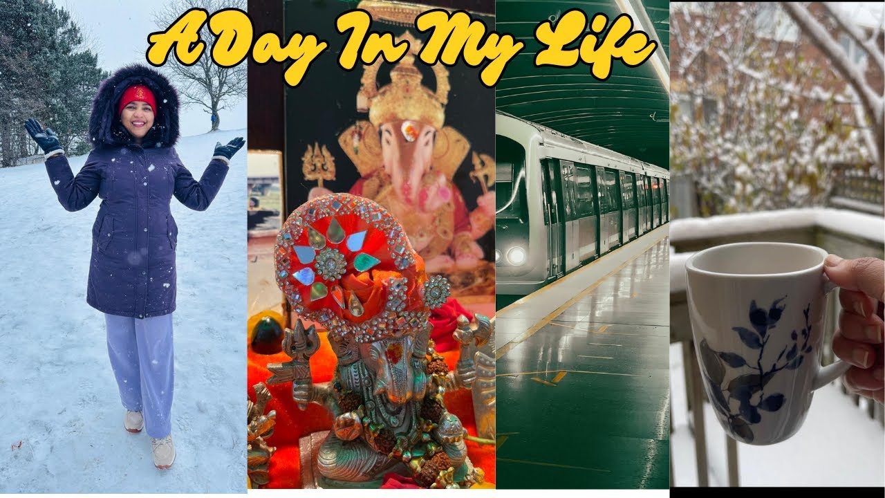 अंगारकी चतुर्थीचा दिवस ❣️| A Day in My Life | GO Train Canada #marathivlog #gotrain #adayinmylife