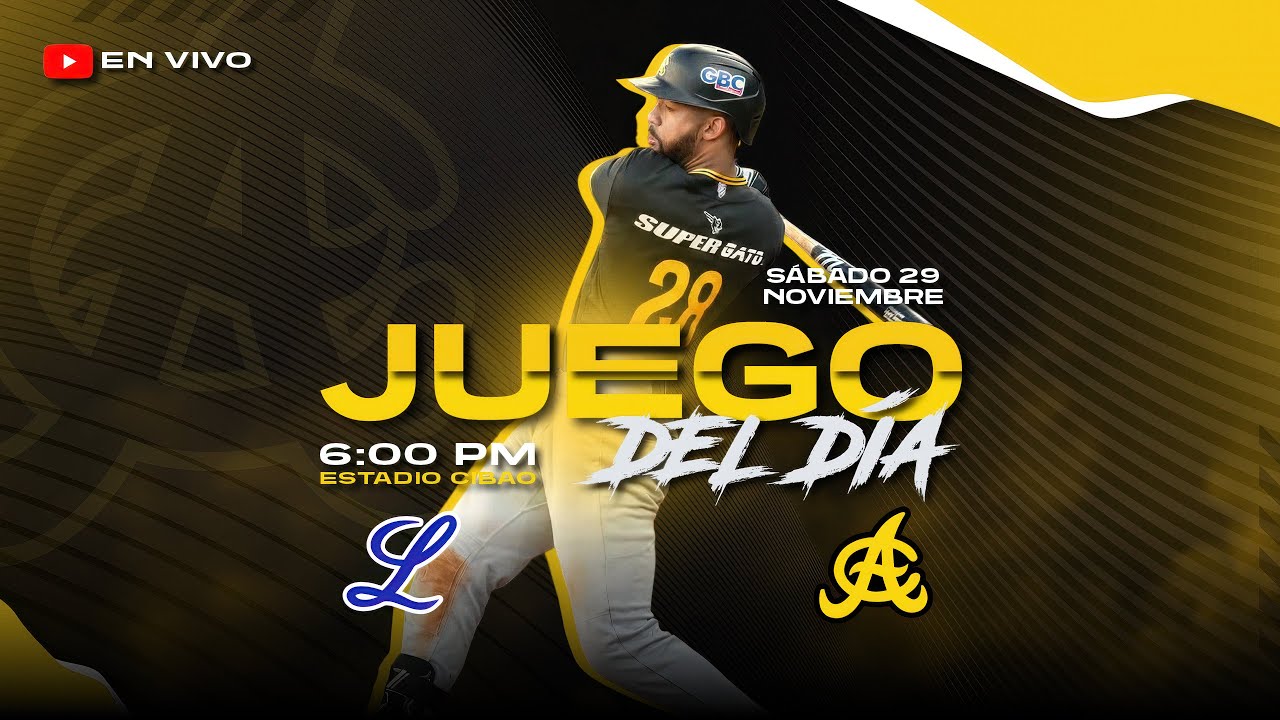 TIGRES DEL LICEY VS ÁGUILAS CIBAEÑAS | ESTADIO CIBAO | 29 DE NOVIEMBRE