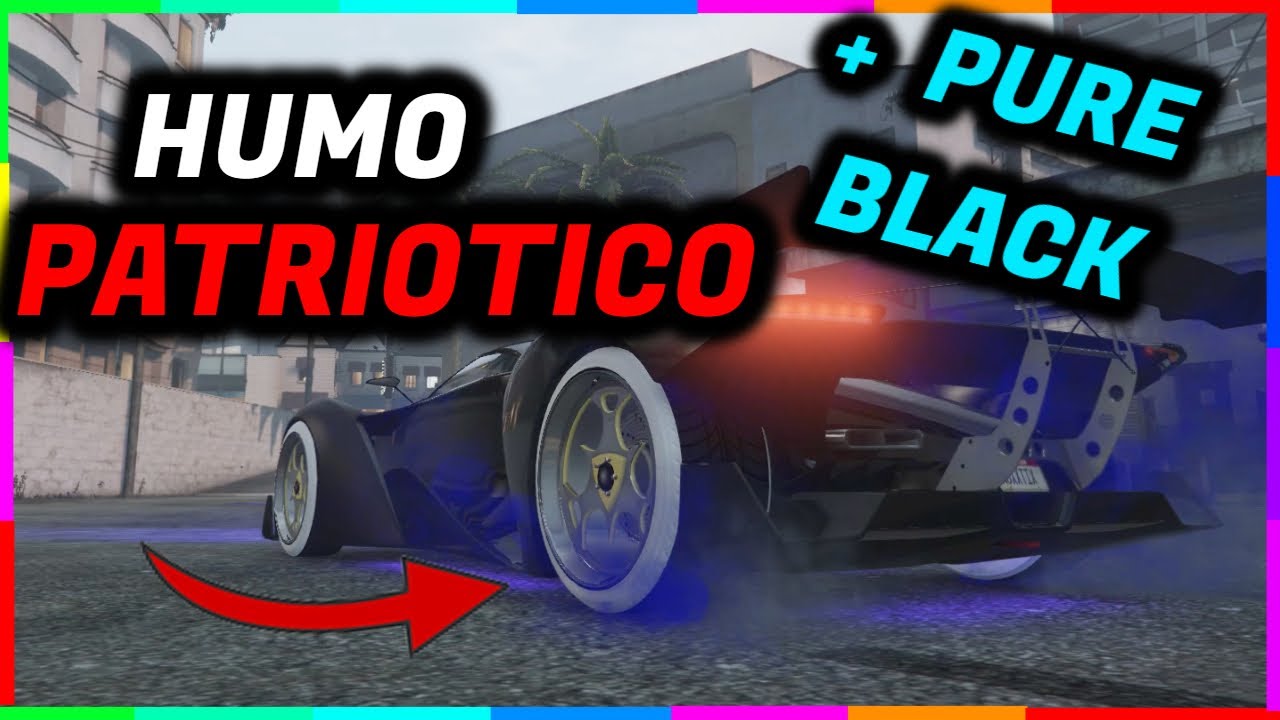 COMO TENER HUMO PATRIOTICO Y PURE BLACK en CUALQUIER COCHE FACIL y RAPIDO en GTA 5 Online!!