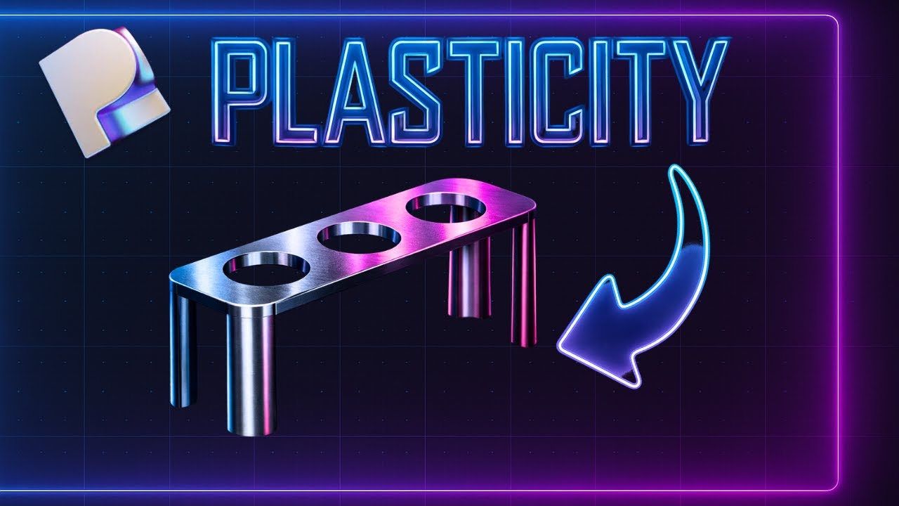 Plasticity 3D Modeling Basics (Fast Tutorial): Fillets, Holes, Mirror & Booleans