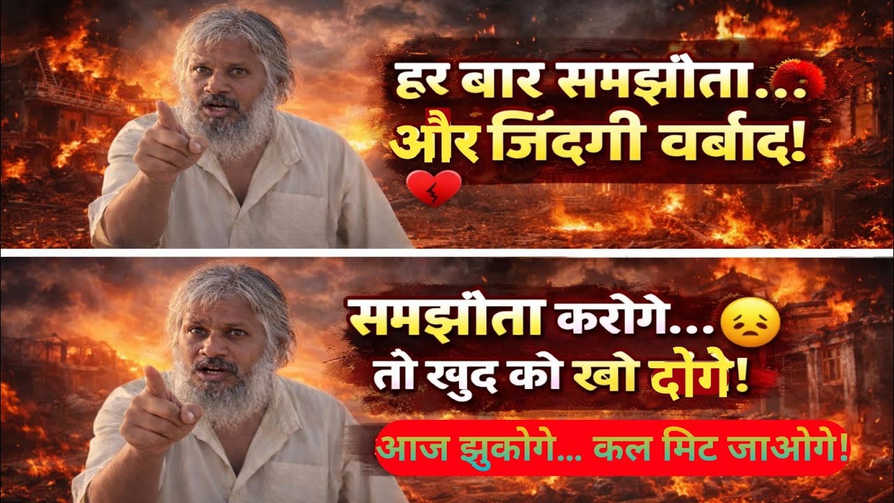 समझौता करके जीना = धीरे-धीरे बर्बादी! | सच्चाई जो कोई नहीं बताता!#yogi #योगी #motivation 