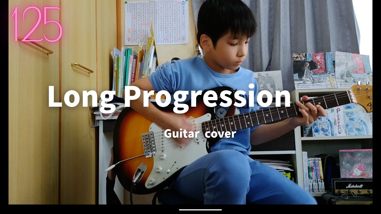 「Long Progression」Red Hot Chili Peppers cover 10yo