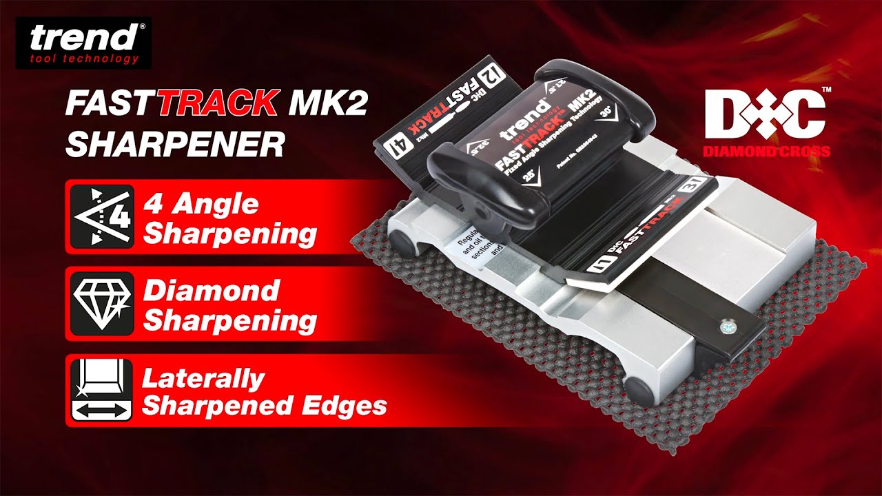 The Trend Fast Track MK2 Sharpener with 2 Diamond Stones - Ref: FTS/MK2