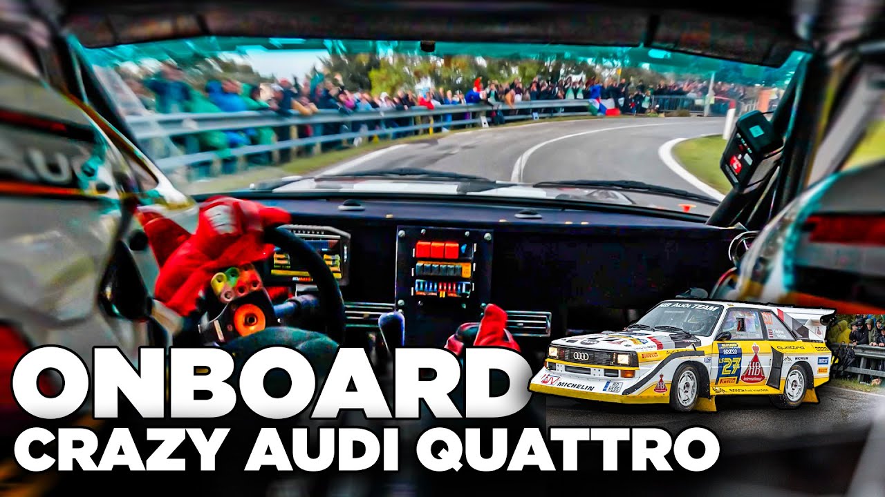 Crazy AUDI QUATTRO S1 ONBOARD at Rally Legend 2025 | Le Tane | Group B Rally Feeling