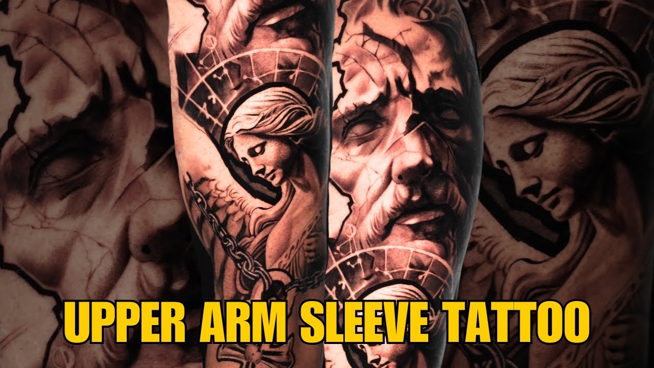 My Clients First Tattoo Sleeve Session! Part 1