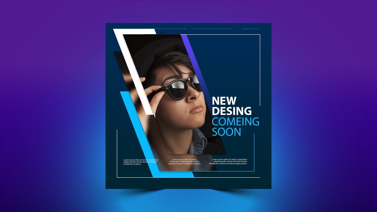 How to Design Social Media Banner - Photoshop CC