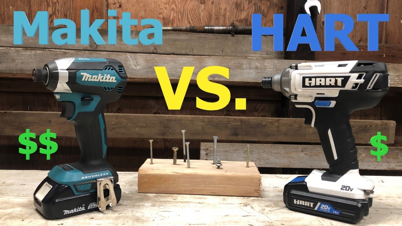 Impact Driver Showdown! Makita VS. Hart, review and testing.