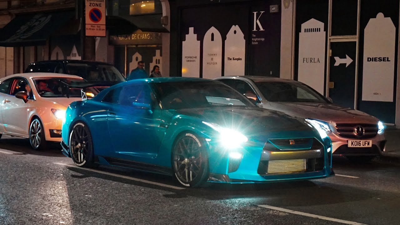 Nissan GTR R35’s Invazion on Sloane Street in London!