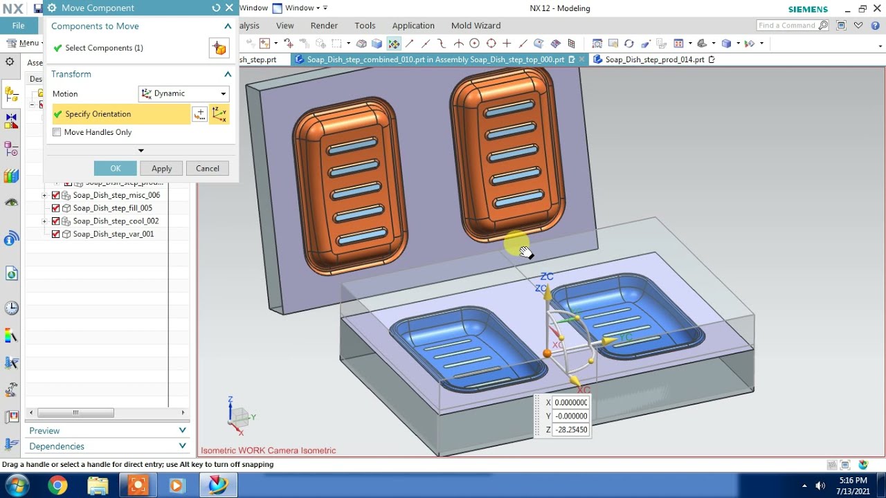#NX MOLD WIZARD #MULTI CAVITY