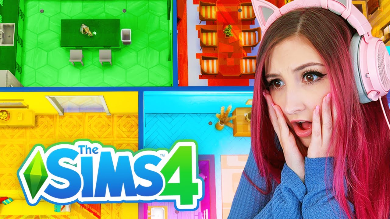 The Sims 4 but Every Room is a Different Color