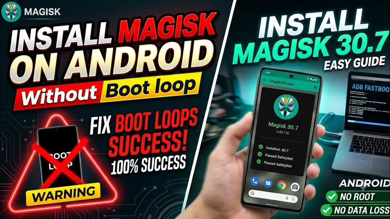 How to Install Magisk 30.7 on Android 16/17 Without Bootloop: Root Any Android Phone with Magisk