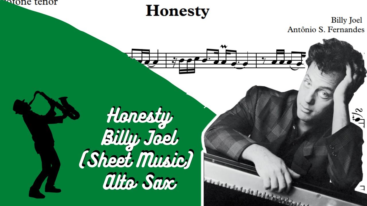 Honesty Billy Joel Sax Alto Playalong [Partituras]