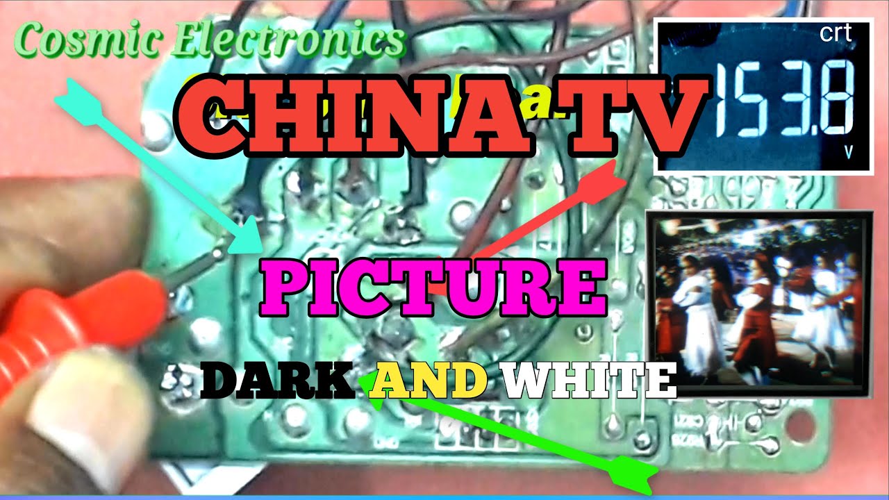#Chinatv#Screen_light#Up_down.How to repair china tv picture dark and white.