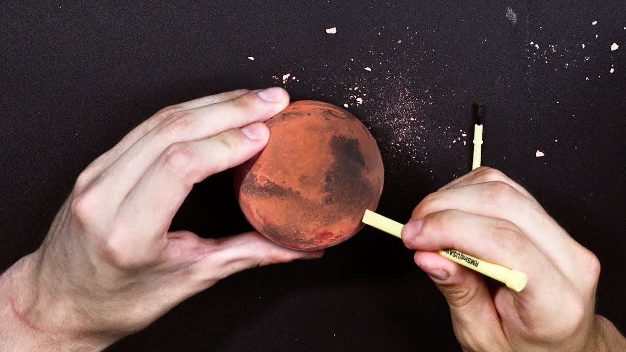 ASMR - Dissecting Miniature Mars Planet!