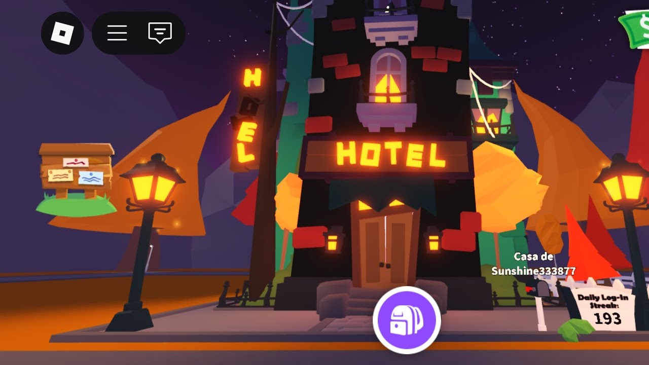 NOVO HOTEL ASSOMBRADO NO ADOPT ME 😨😱 @PlayAdoptMe @mahzinhamo ( mahzinhamo fez um vídeo sobre isso)