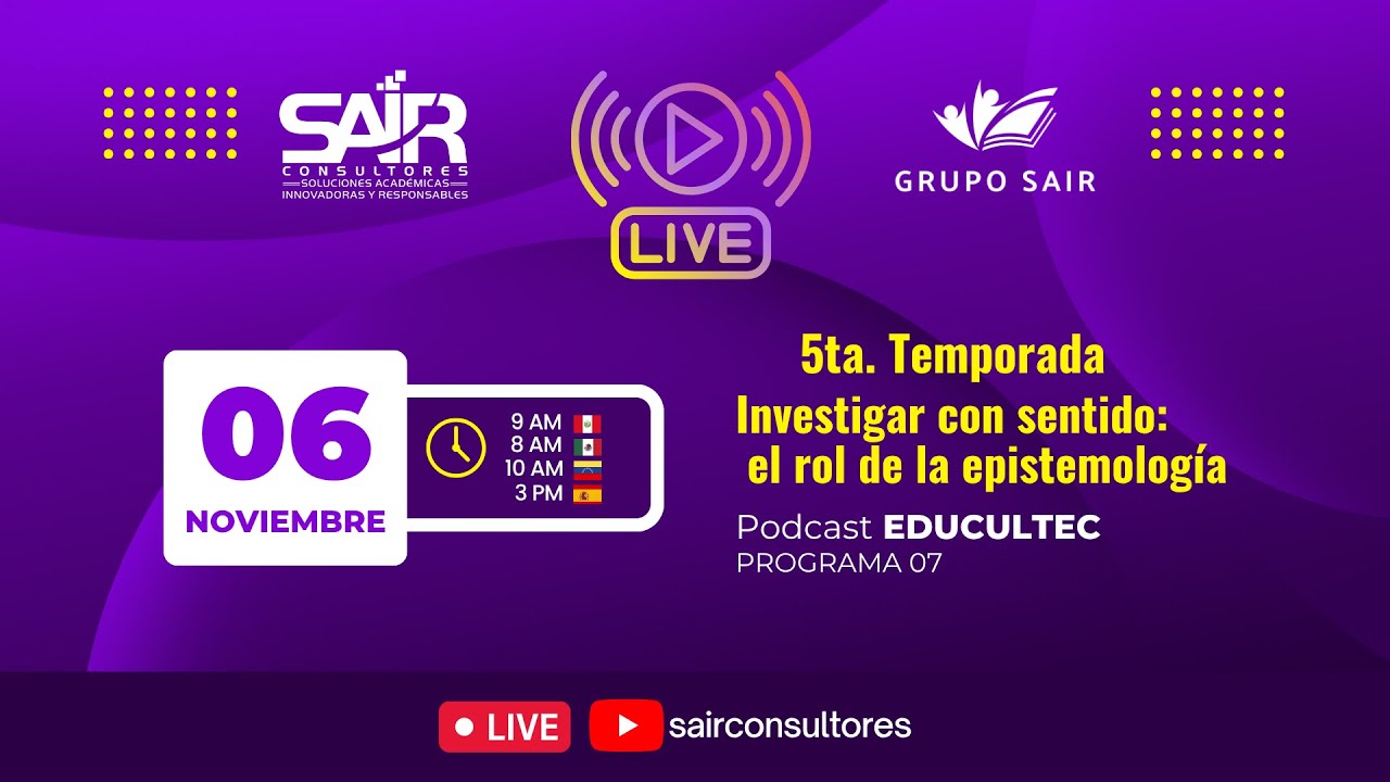 EDUCULTEC T5-07 Investigar con sentido: el rol de la epistemología. Con el Dr. Genaro Aguirre