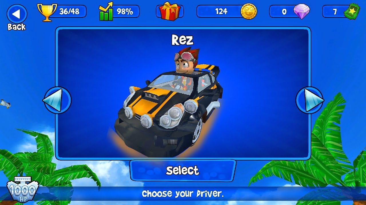 Black Rally Pro 1000HP With Rez | Beach Buggy Racing 2014 PC
