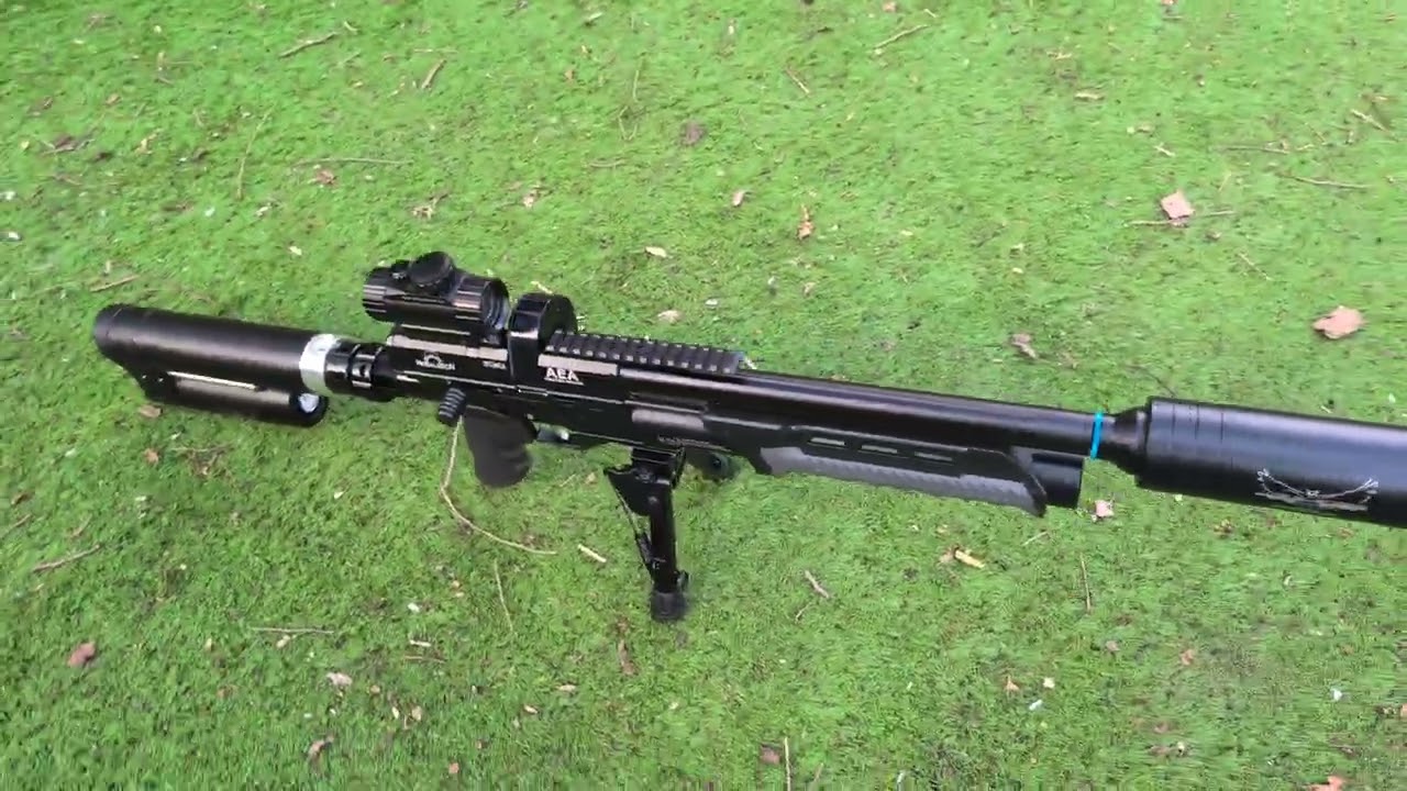 AEA Megalodon mit Jads Doppeltank (max 600 Bar) Schalldämpfer und 10ner Alumagazin