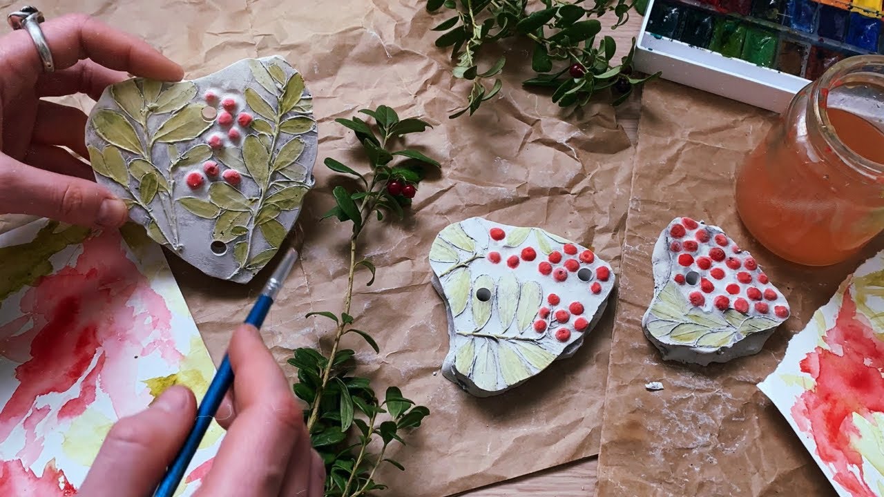 Relaxing Art 🌿 Inspired by Nature & Supported by Cats 🦊🐻 Watercolor painting on plaster #3
