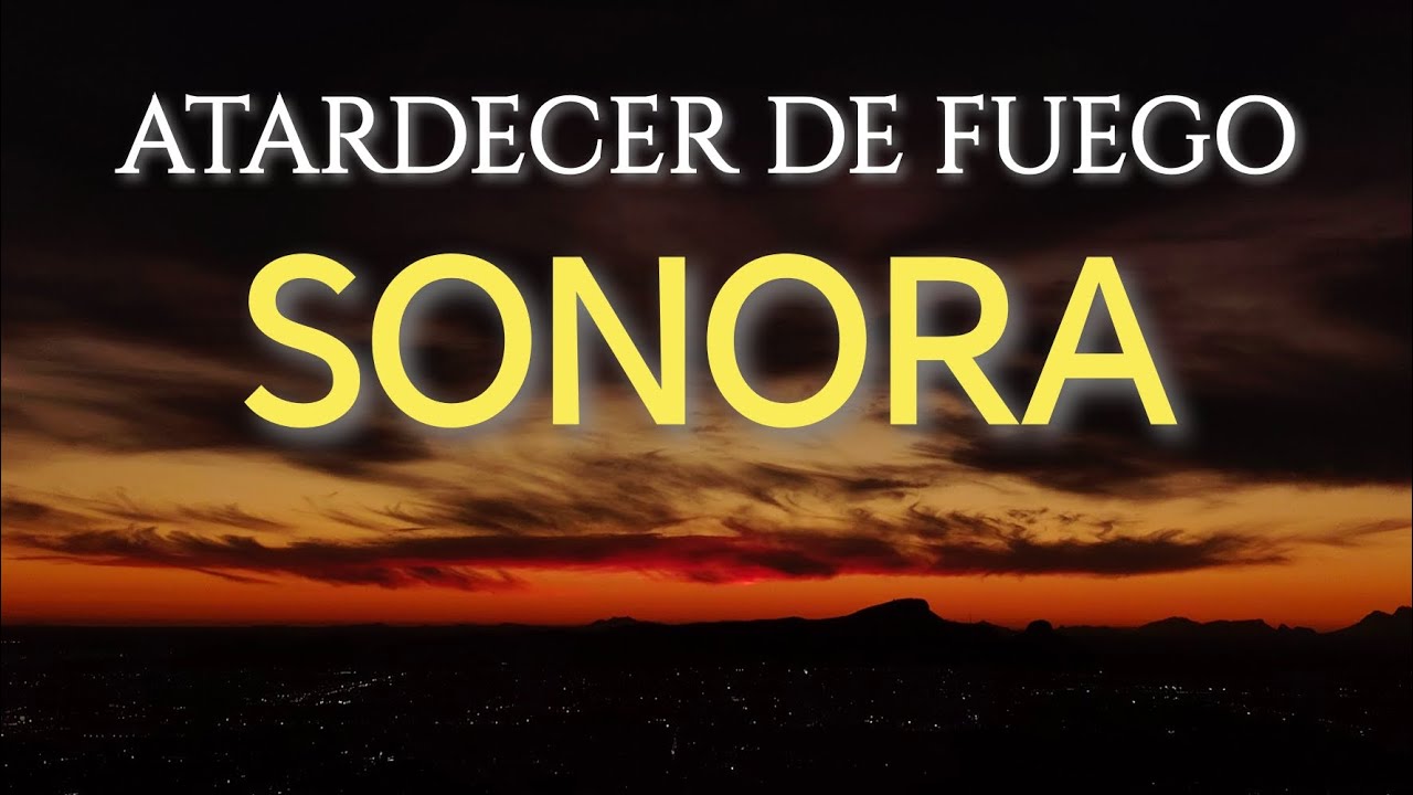 El desierto nos regala un atardecer de otro mundo. #hermosillo 
