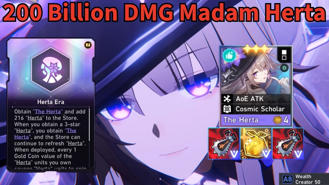 Madam Herta Did 200 billion DMG With Herta Era In Curency Wars