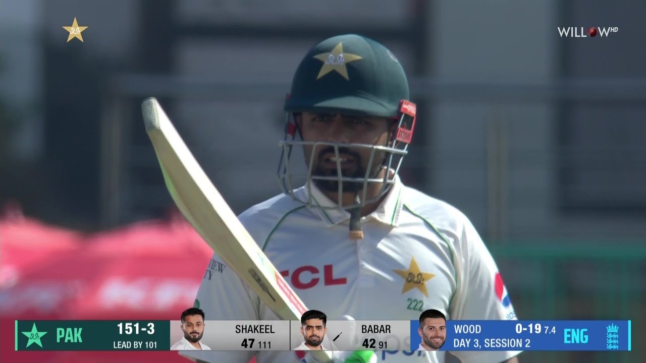 Babar Azam 54 runs vs England| 3rd Test - Pakistan vs England