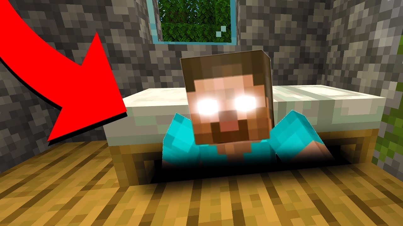 Found HEROBRINE under my BED! (Minecraft PE, PS3, PS4, Xbox 360, Xbox One, MCPE)