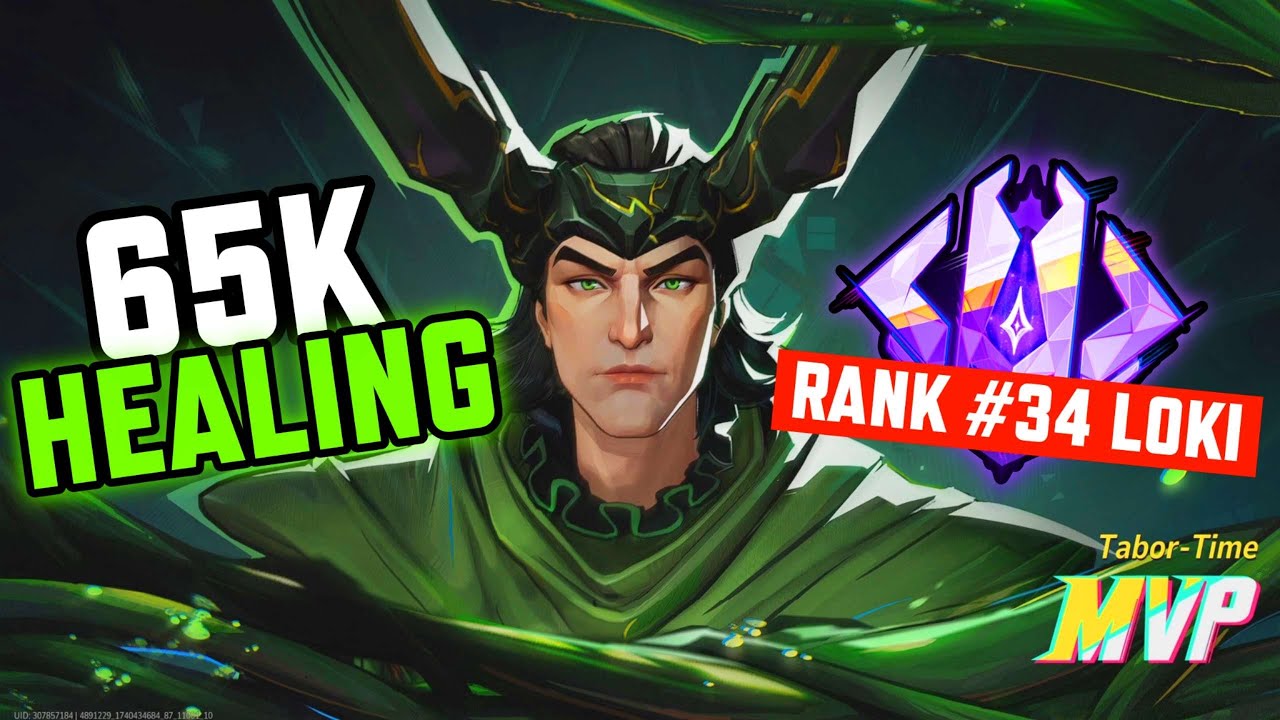 How I got 65k HEALING with Loki In 1 Marvel Rivals Celestial Game (Rank #34 Loki On Controller)