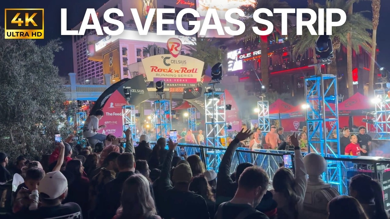 Rock ’n’ Roll Las Vegas Marathon 2026 | Night Race Weekend | February 2026 |Las Vegas Strip [4K HDR]