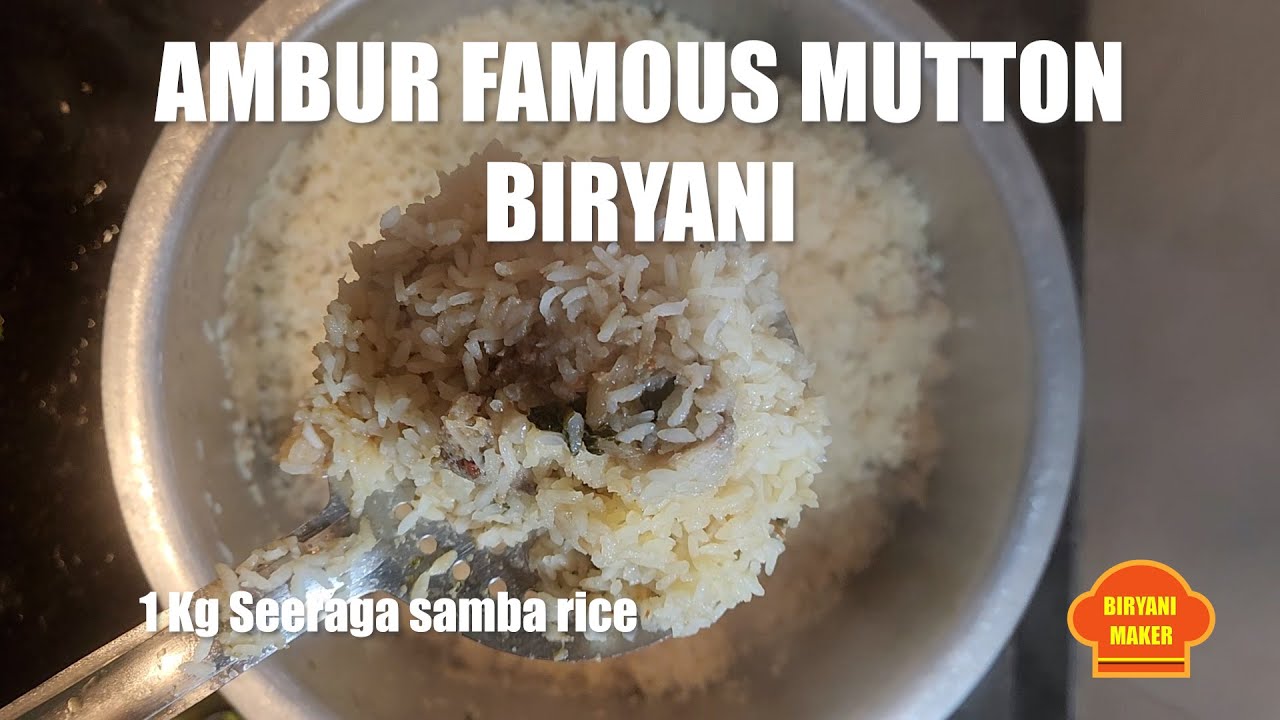 Ambur Mutton Biryani |ஆம்பூர் மட்டன் பிரியாணி |1 kg Restaurant style Ambur Biriyani making at home.