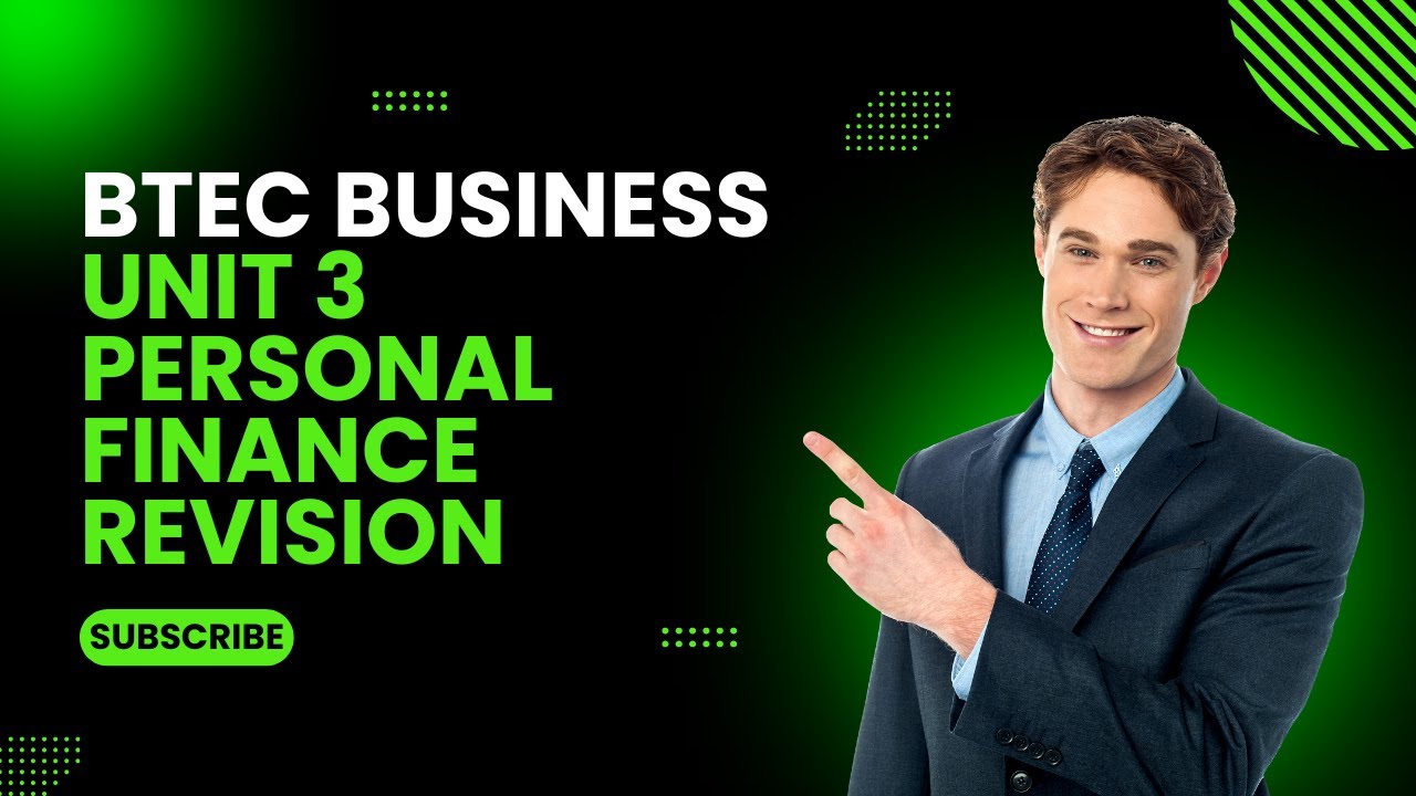 BTEC Business Unit 3 personal finance revision