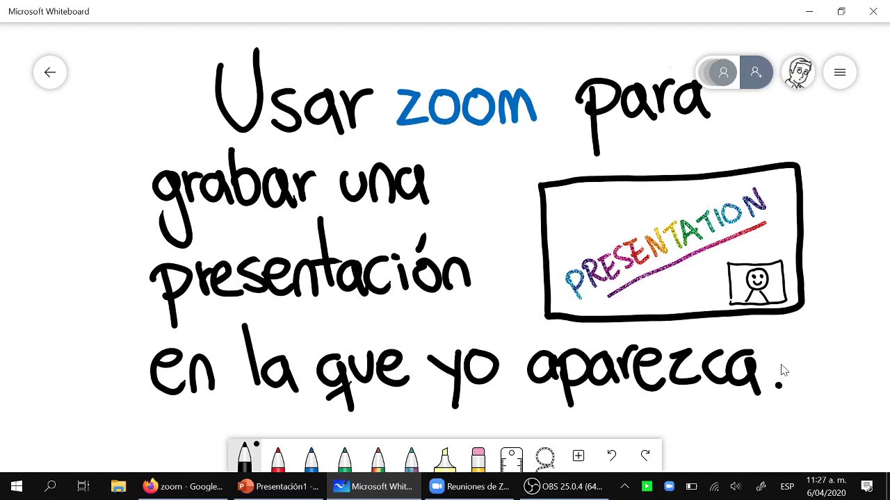 Como grabar una presentaci&oacute;n incluyendo webcam en Zoom