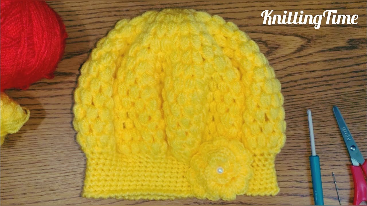 How to crochet KIDS WINTER HAT | DIY TUTORIAL قلاب بافی کلاه زمستانی زیبای کودکانه