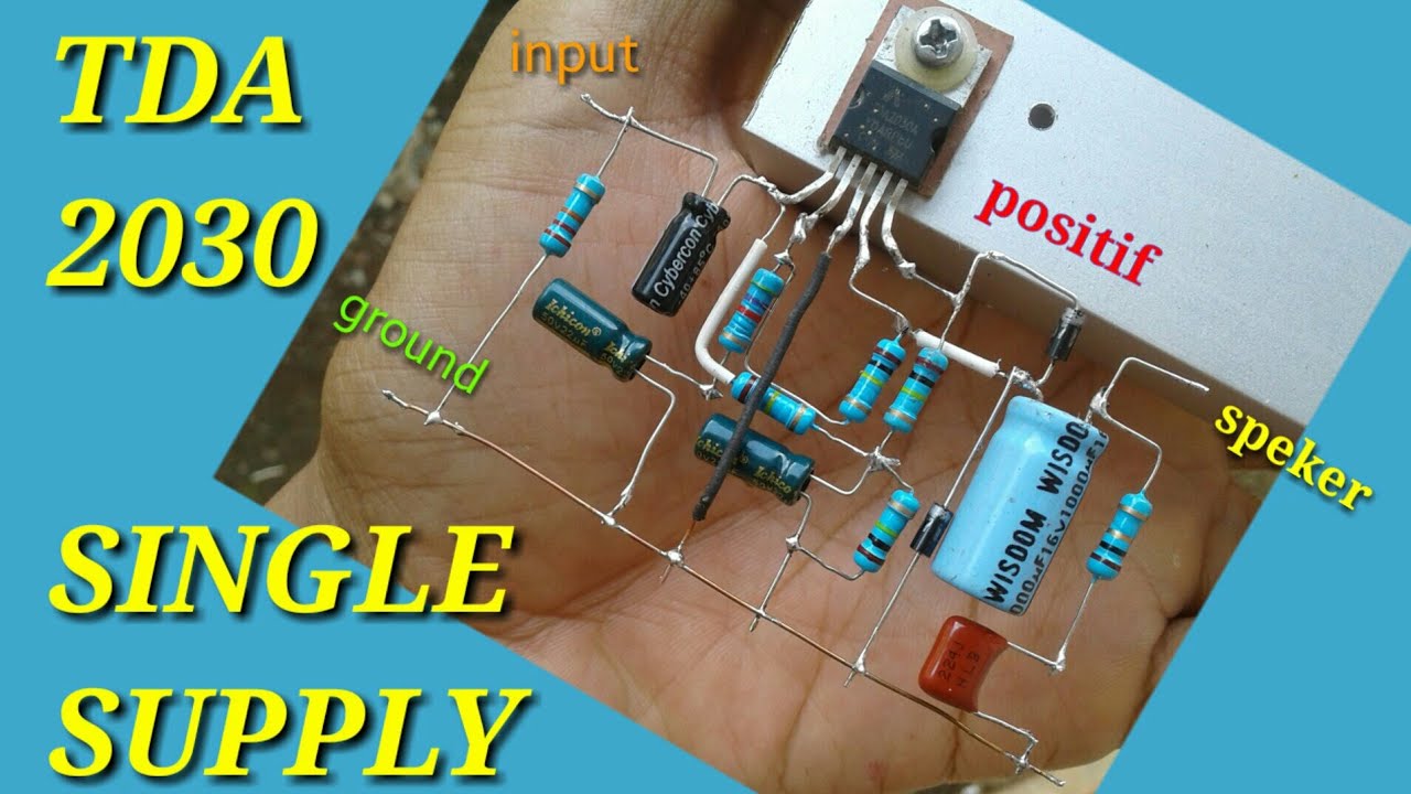 Power tda 2030 single supply