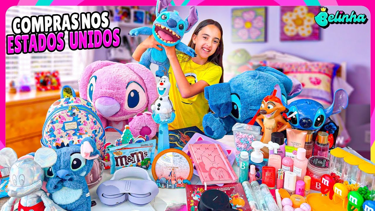 BELINHA MOSTRA SUAS COMPRAS DOS ESTADOS UNIDOS