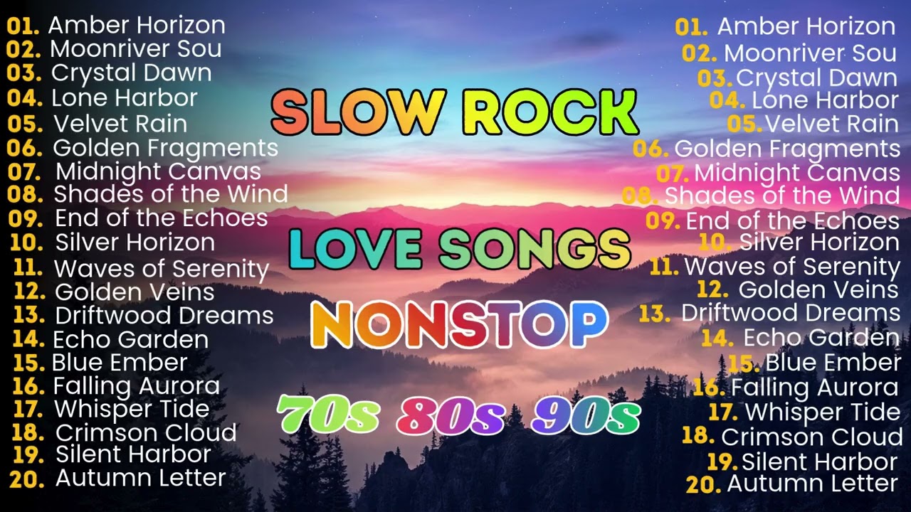 Slow Rock Love Songs Collection 70s 80s 90s | Golden Era Romantic Rock Ballads Collection