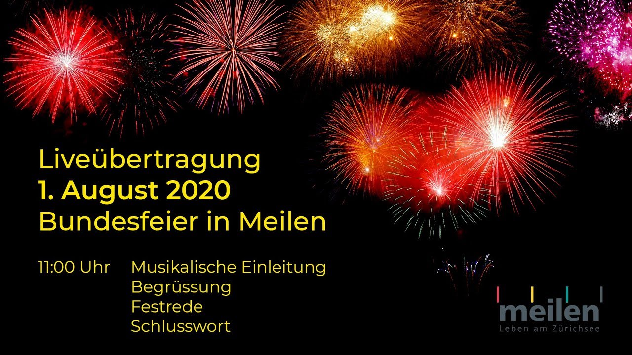 Livestream 1.August Bundesfeier Meilen