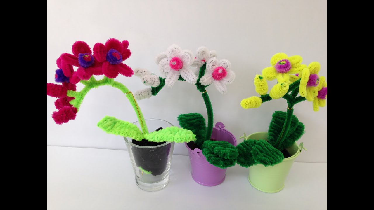 How to make a Pipe Cleaner Orchid